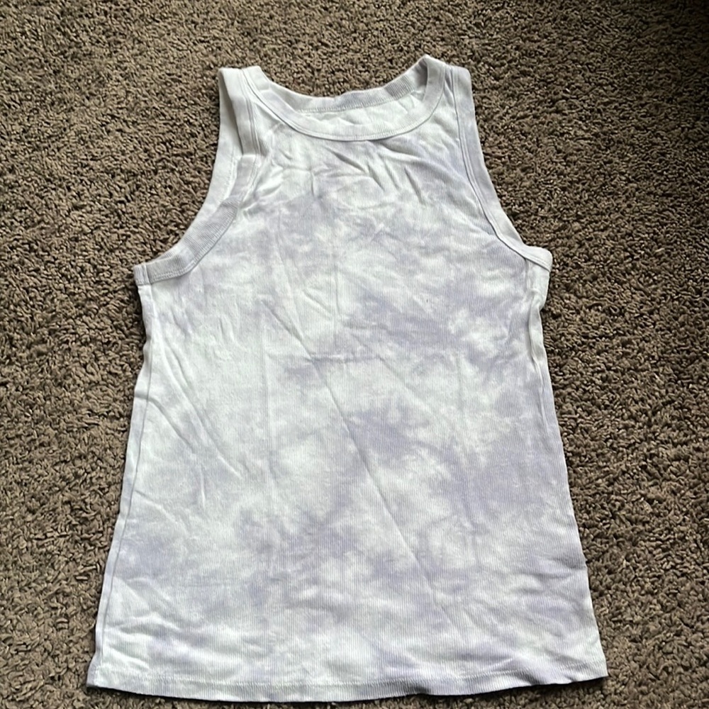 Purple tie dye tank